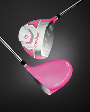 Pink PING driver for Bubba