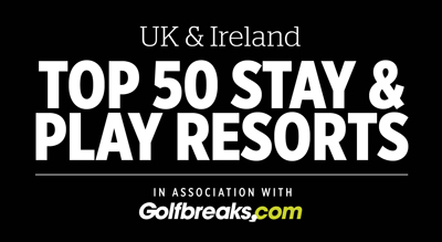 Golf Breaks top 50 stay and play graphic