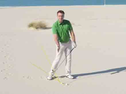 Different angles of attack from the sand
